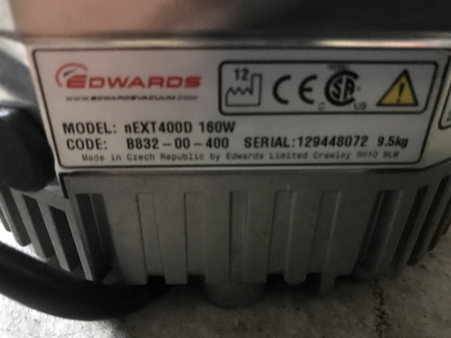 EDWARDS nEXT400D Turbo Pump image