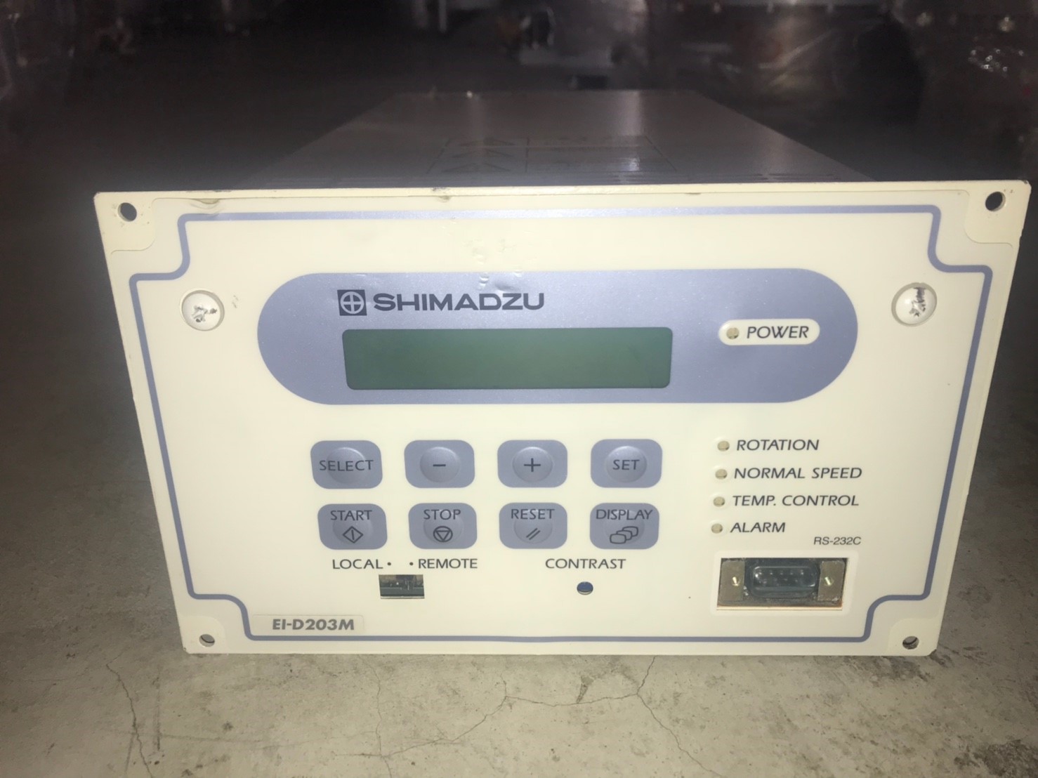 SHIMADZU EI-D203M turbo pump controller image