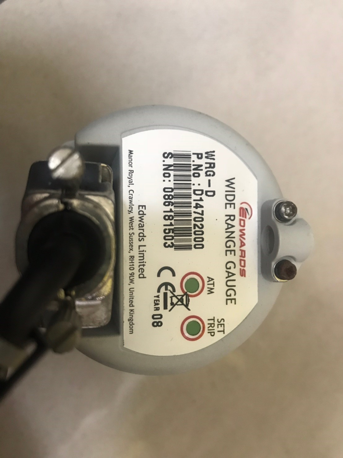 EDWARDS WRG-D D14702000 Vacuum Gauge image