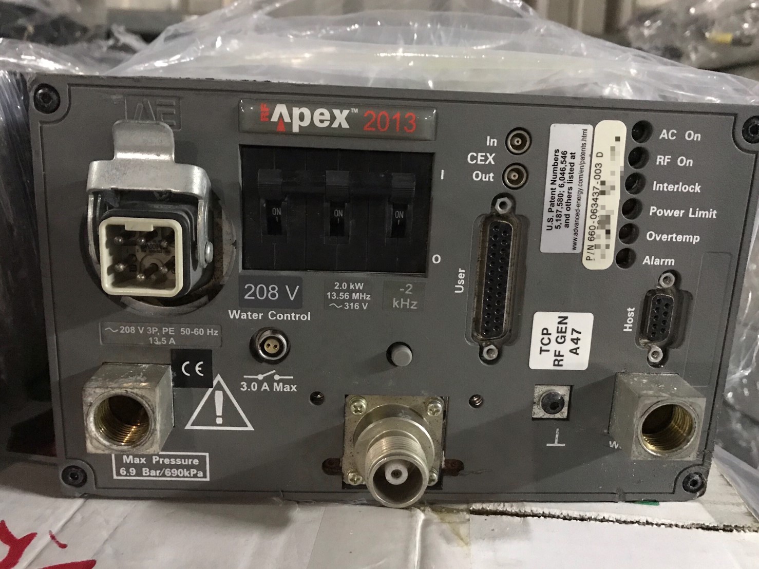 AE 2kw Apex 2013 RF Generator 660-063437-003 image