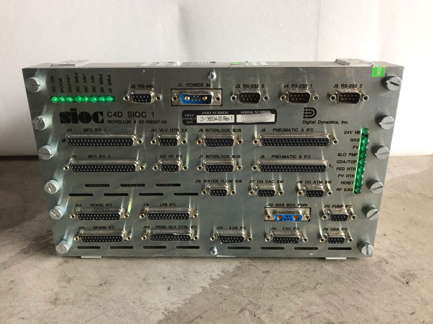 Novellus C4D SIOC 1 Module 03-136534-00 Rev.1 image