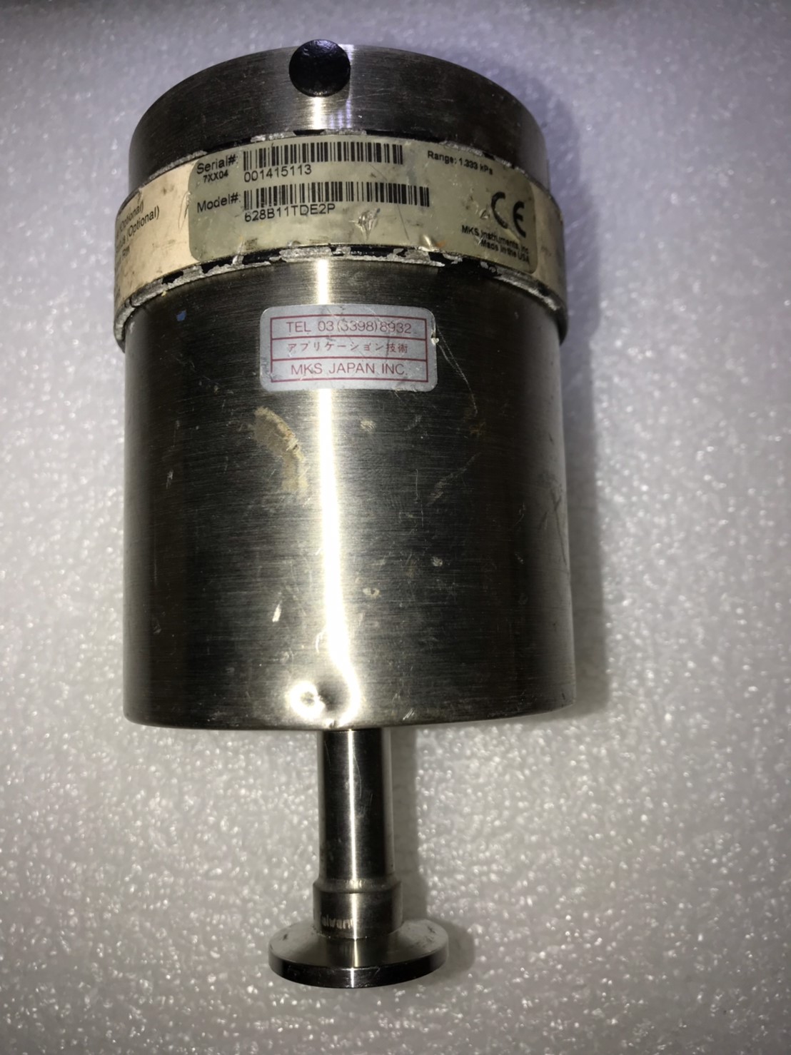 MKS Baratron Capacitance Manometer 628B11TDE2P 1.333kPa image