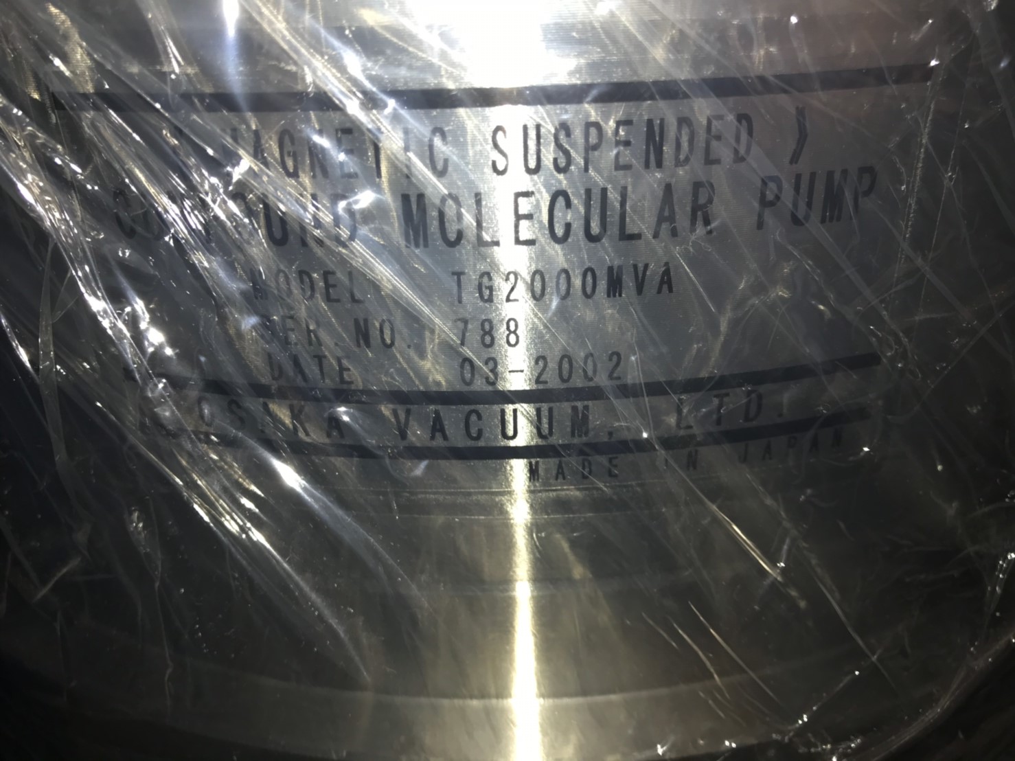 OSAKA TG2000MVA Turbo Pump image