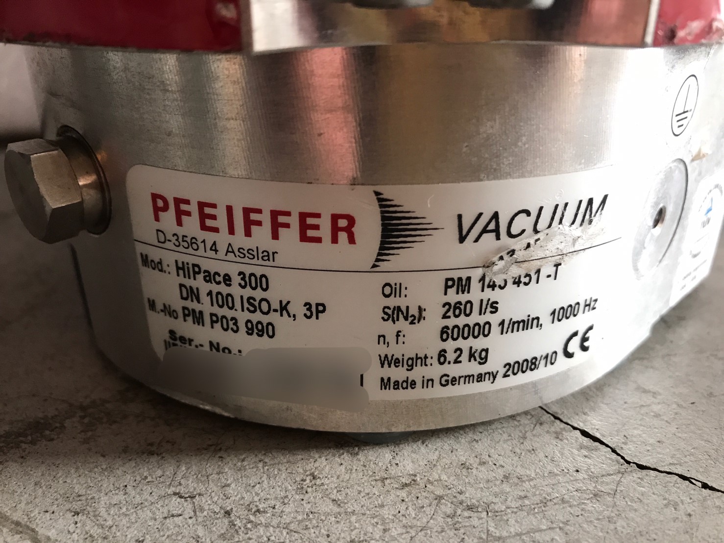 PFEIFFER VACUUM HiPace 300 Turbo Pump image