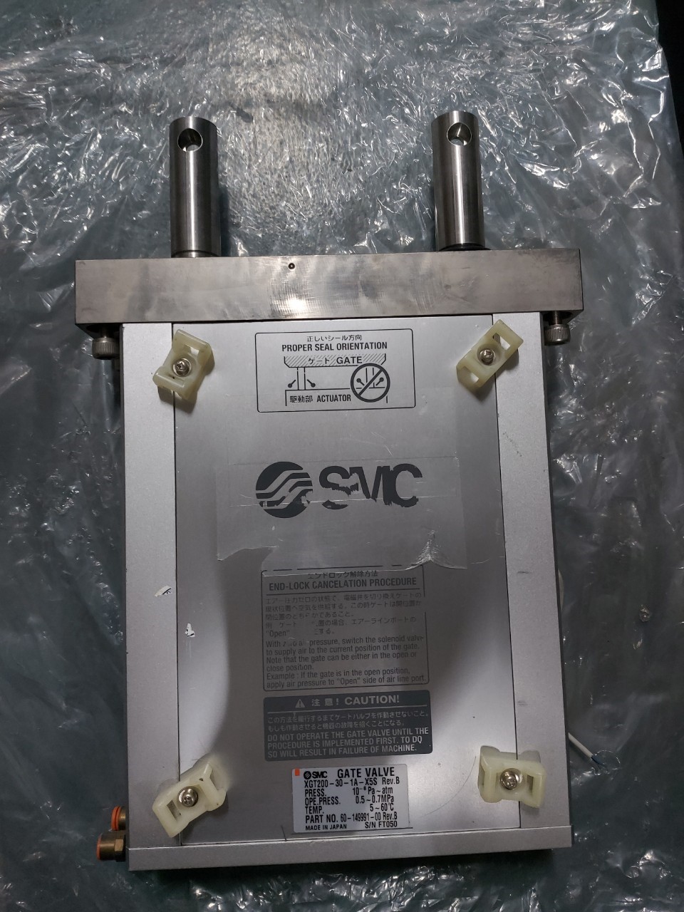 SMC XGT200-30-1A-X5S Rev.B Gate Valve image