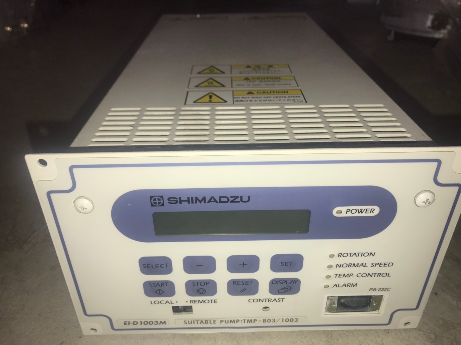 SHIMADZU EI-D1003M turbo pump controller圖片