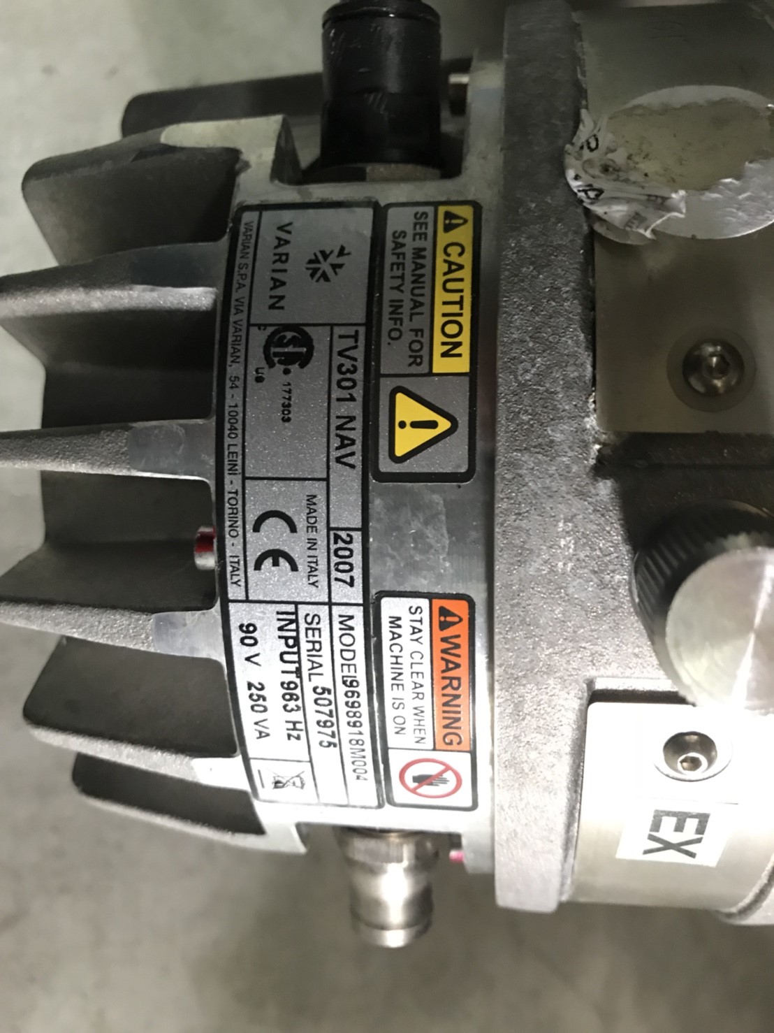 VARIAN TV 301 NAV turbo pump圖片