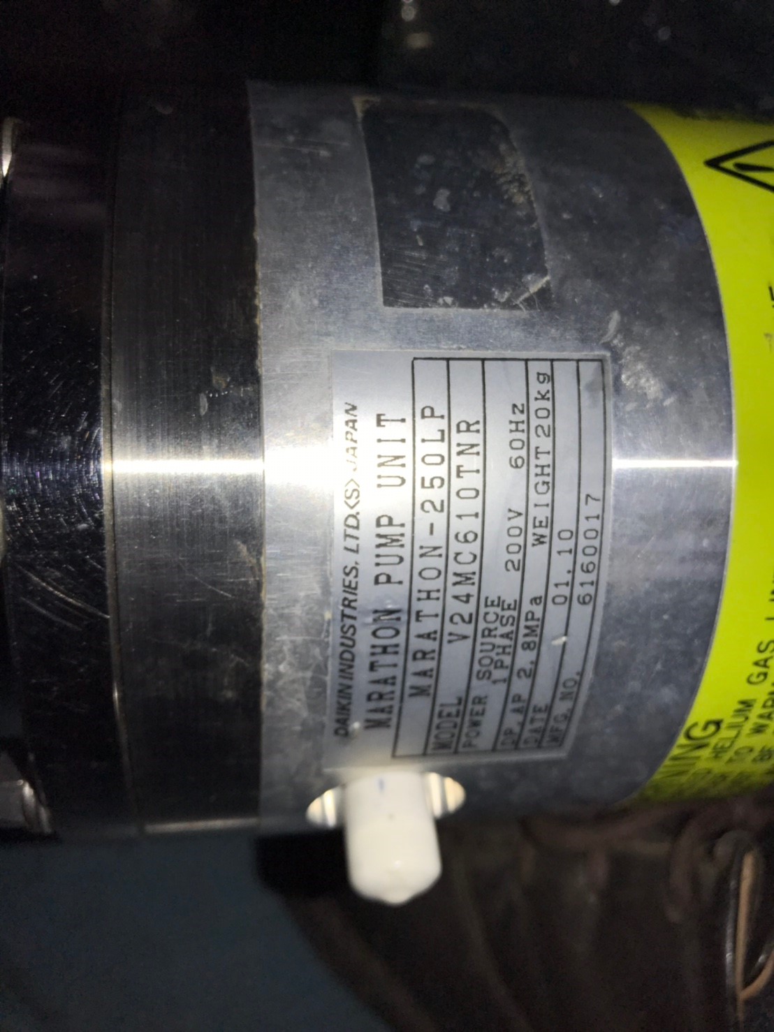 DAIKIN MARATHON-250LP Cryo Pump圖片
