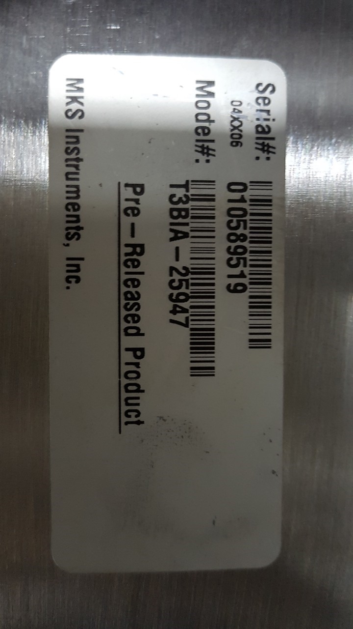 MKS High Speed Exhaust Throttle Valve T3BIA-25947圖片
