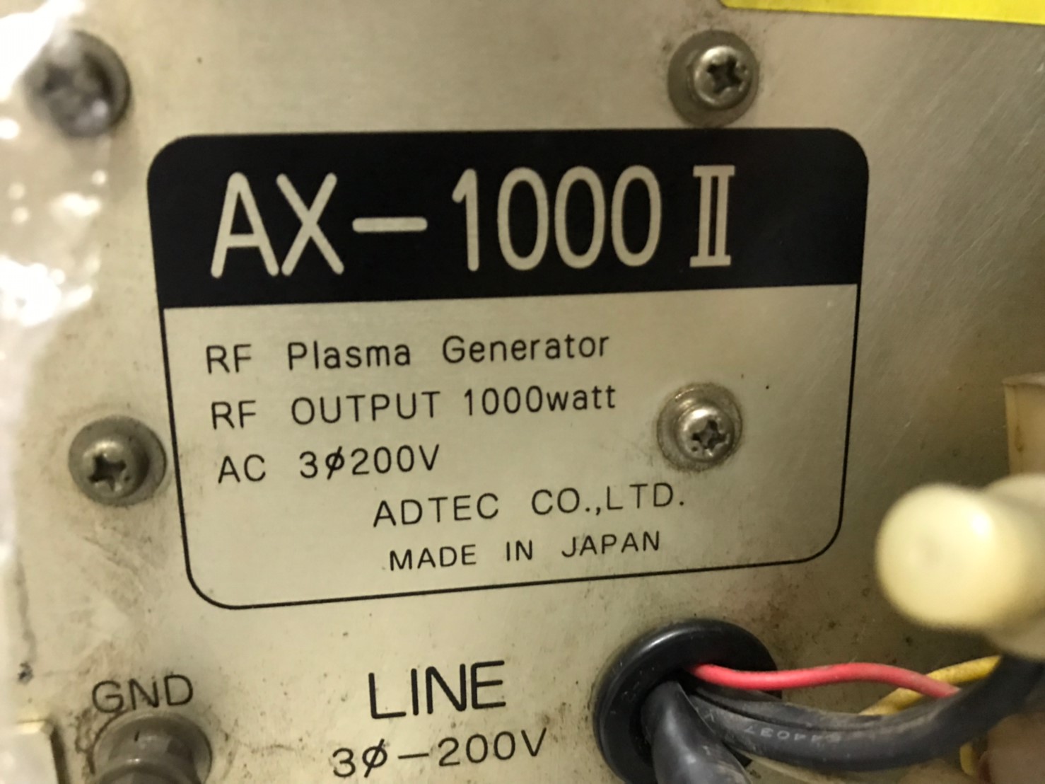 AX-1000 II RF Plasma Generator圖片