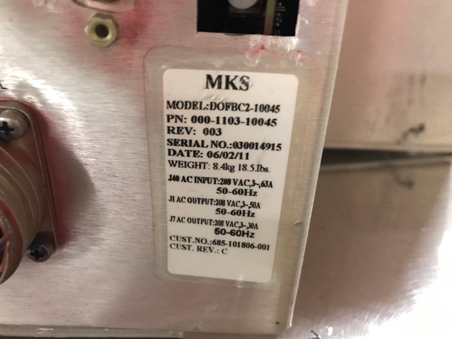 DOFBC2-10045 AC Power Unit圖片