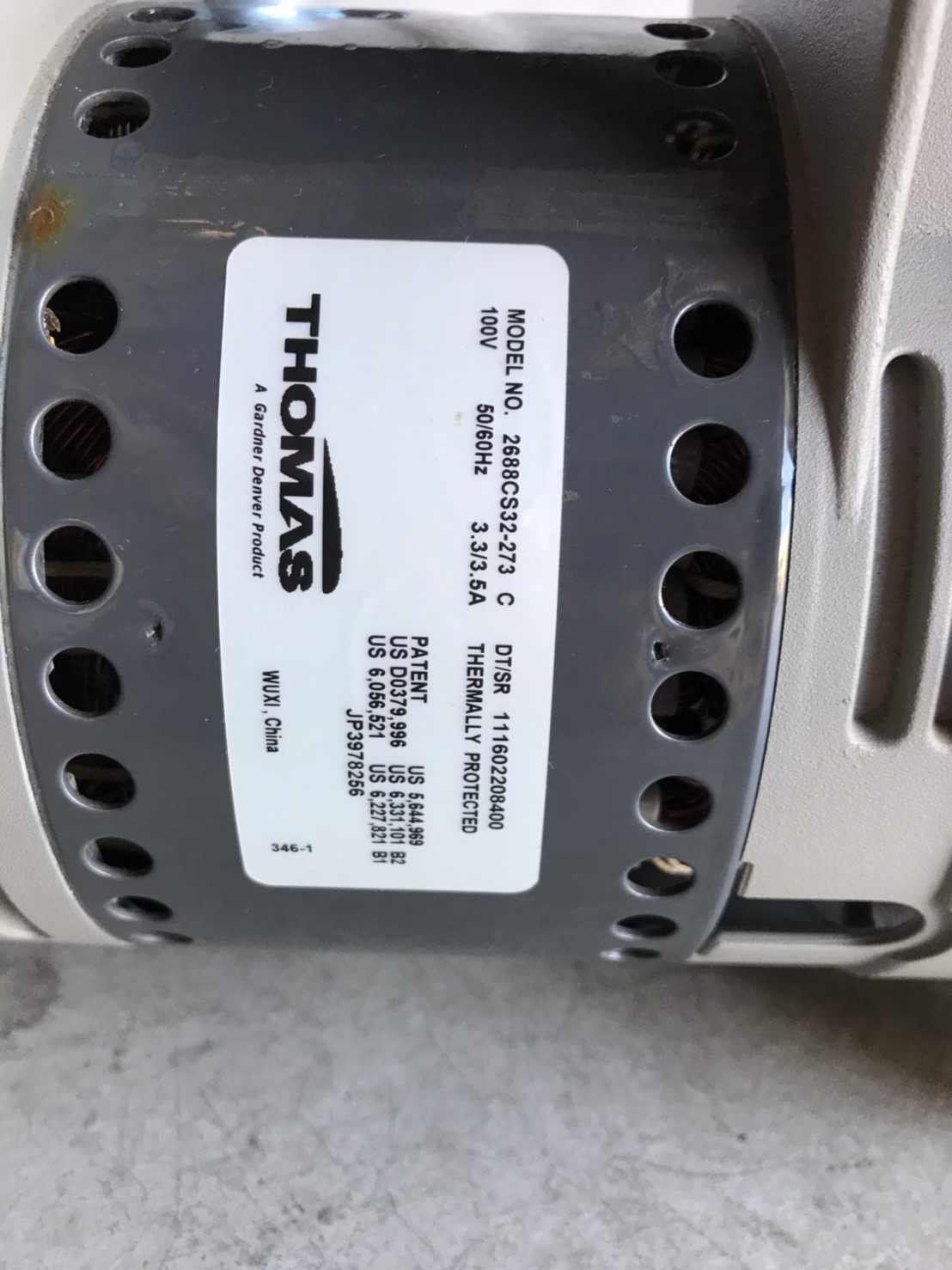 Thomas 2688CS32-273 C Vacuum Pump圖片