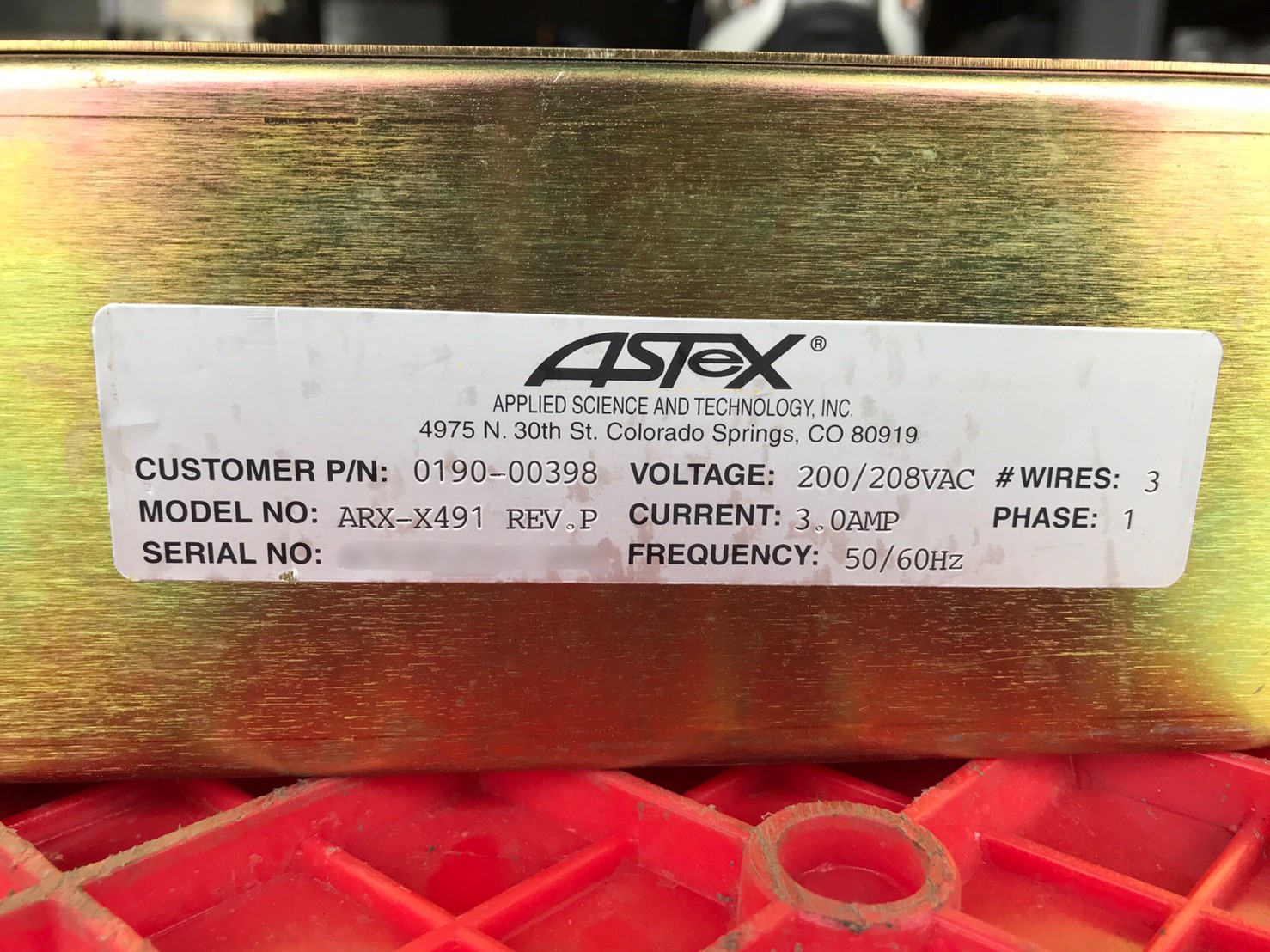 Astex Microwave Controler Module ARX-X491 0190-00398圖片