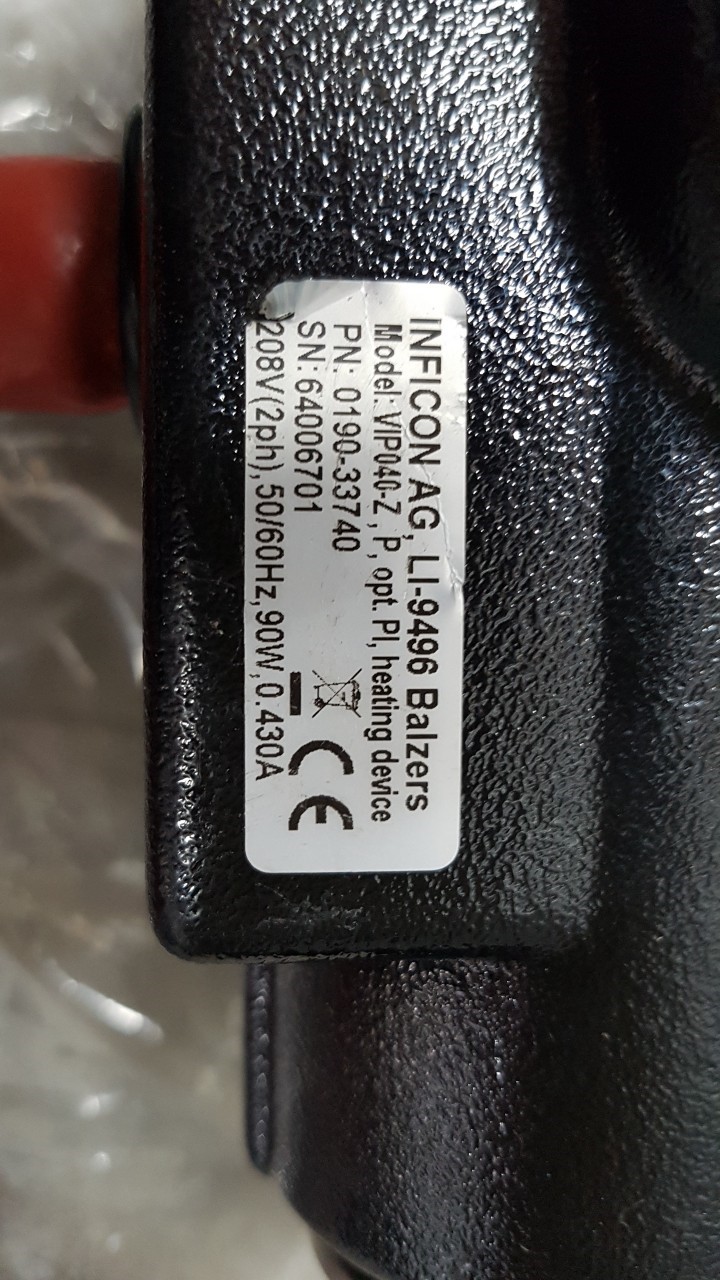 INFICON VIP040-Z Heated Inline Valve 0190-33740圖片
