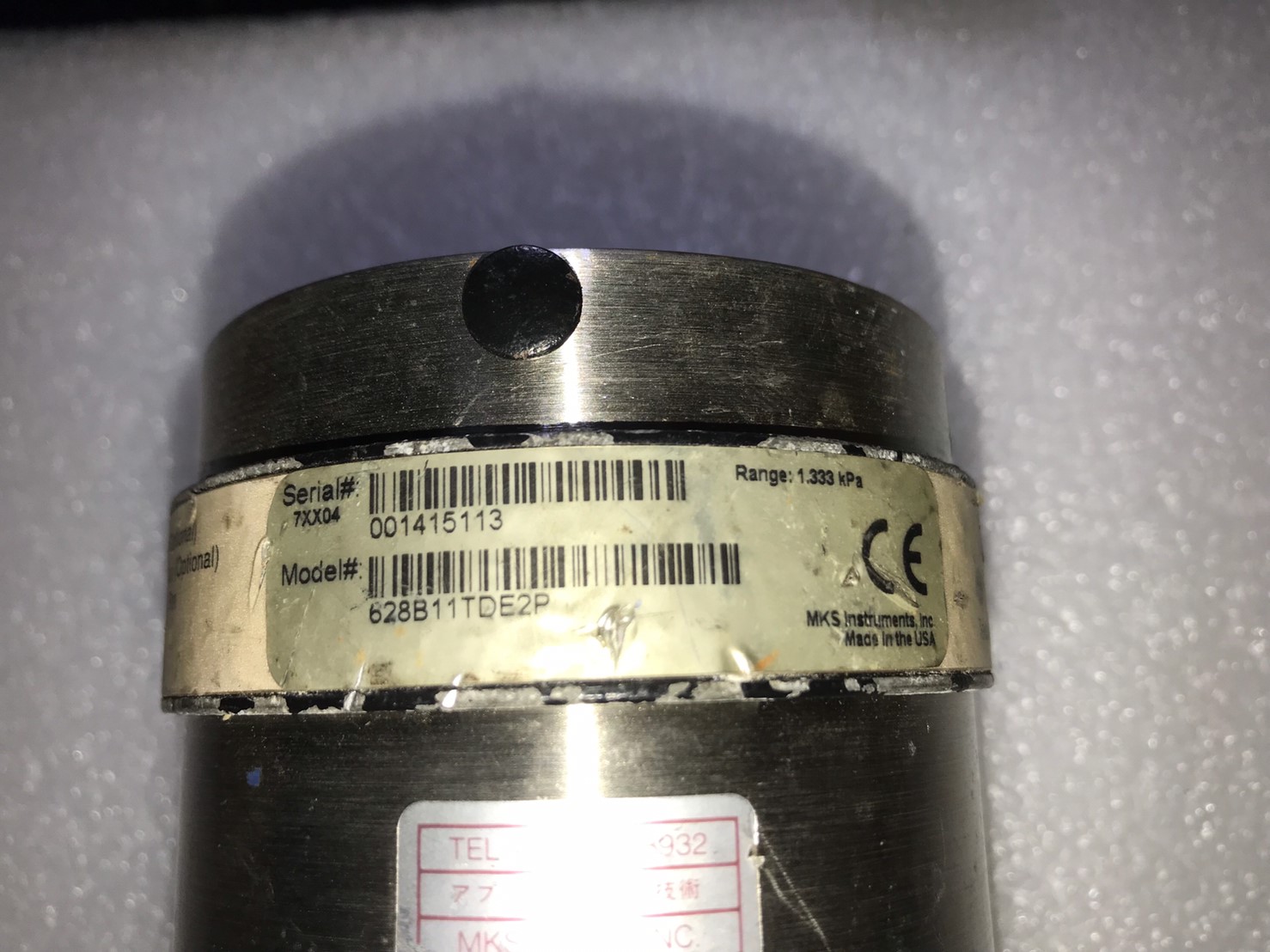 MKS Baratron Capacitance Manometer 628B11TDE2P 1.333kPa圖片