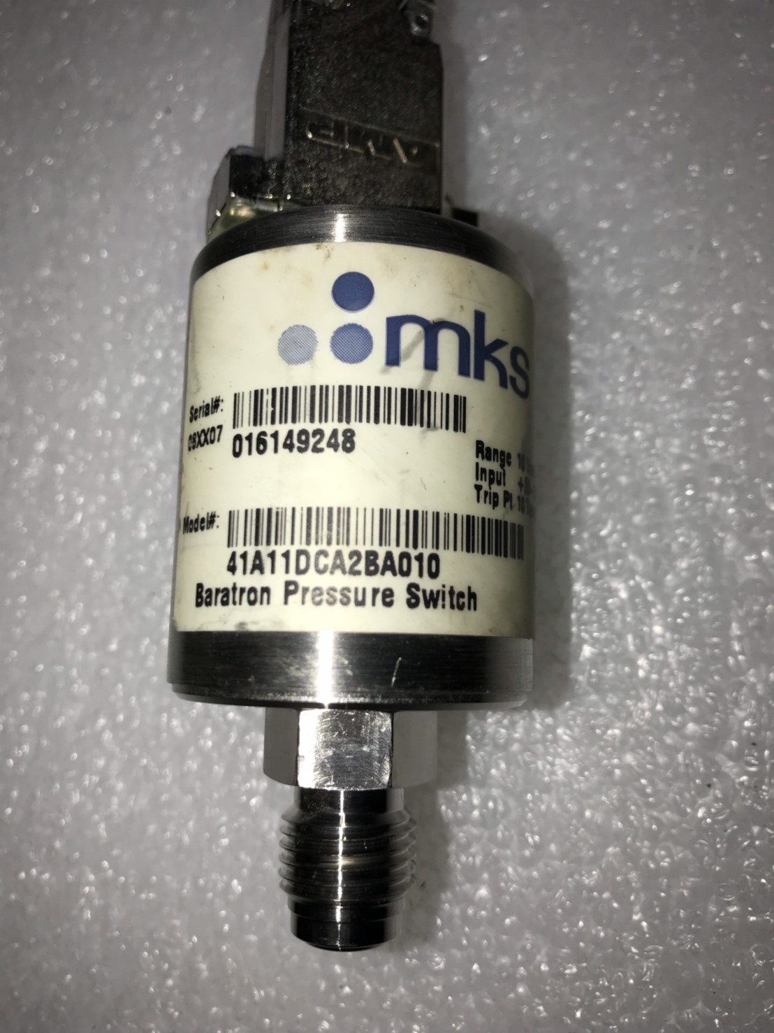 MKS Baratron Pressure Switch 41A11DCA2BA010 10Torr圖片