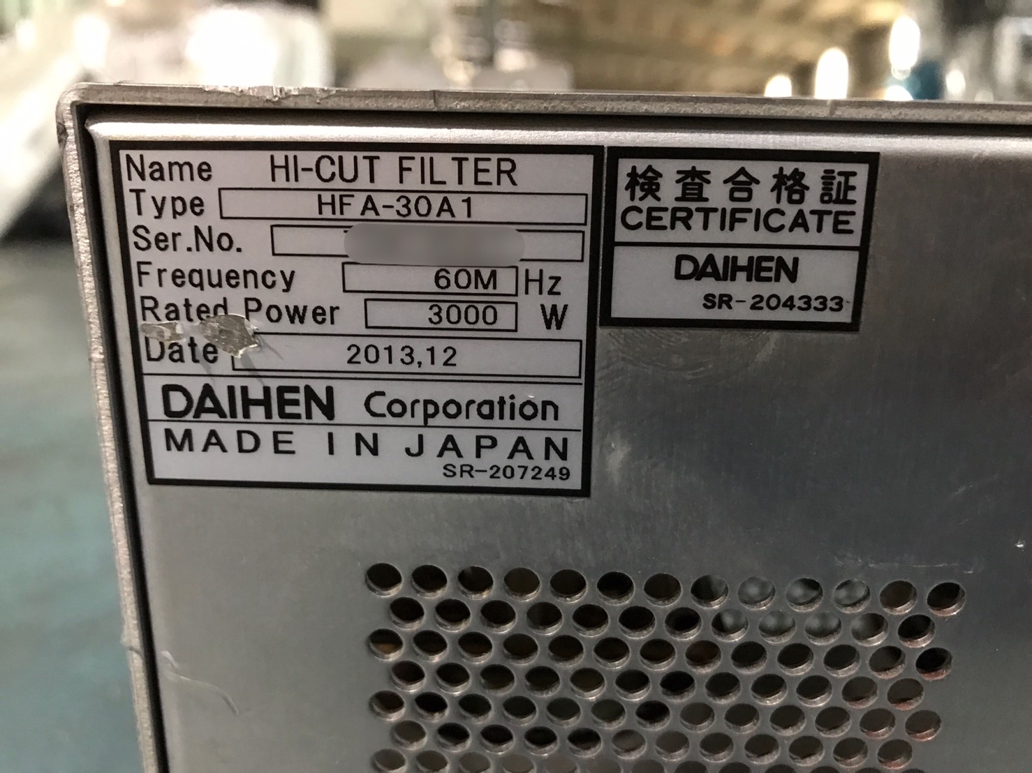 DAIHEN HFA-30A1 Matching Box 3000W 60MHz圖片