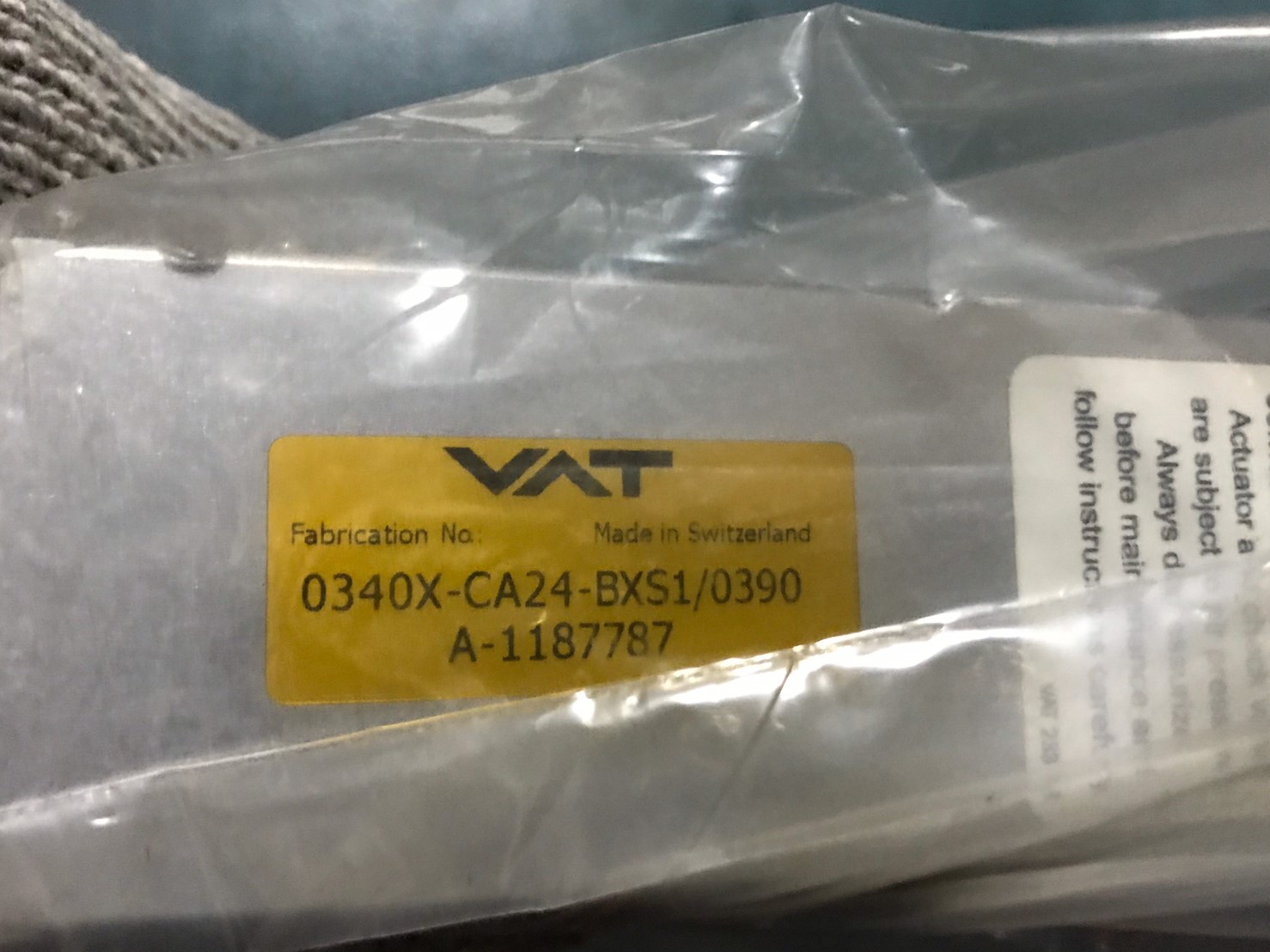 VAT 0340X-CA24-BXS1 / 0390 Rectangular Gate Valve - Slit Valves圖片