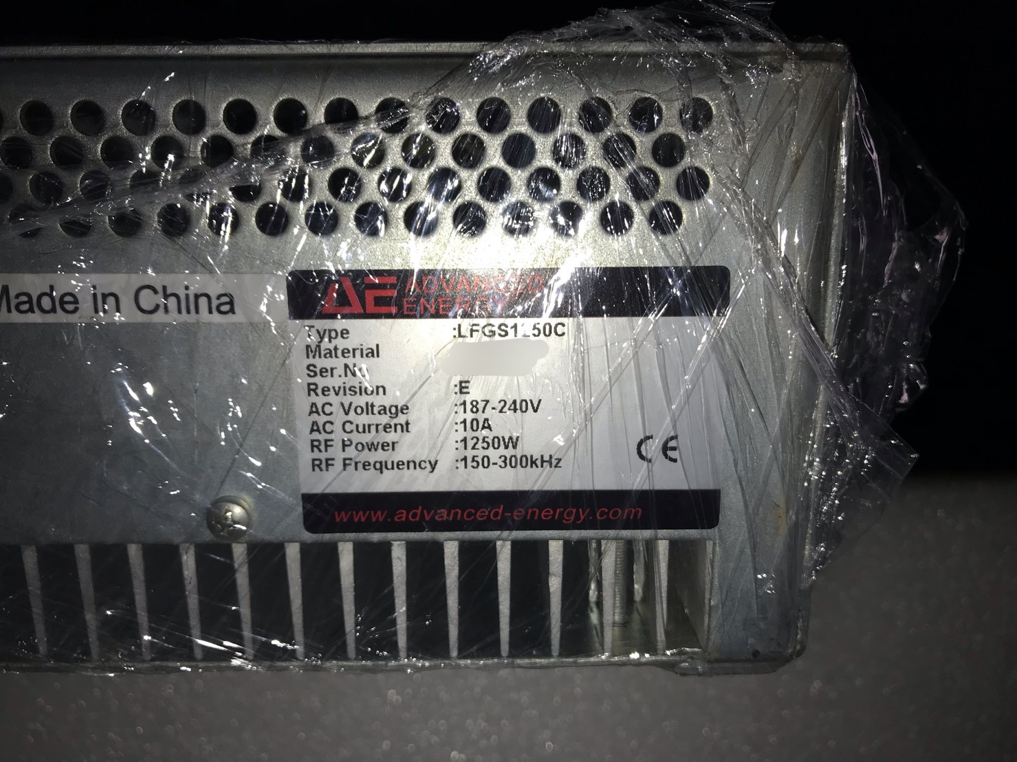 AE LFGS-1250 C RF Generator 1250W, 150-300KHz圖片