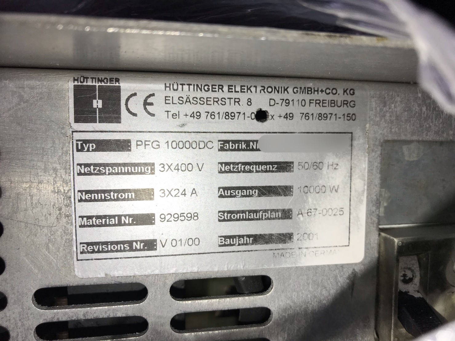 HUTTINGER Elektronik PFG 10000DC圖片