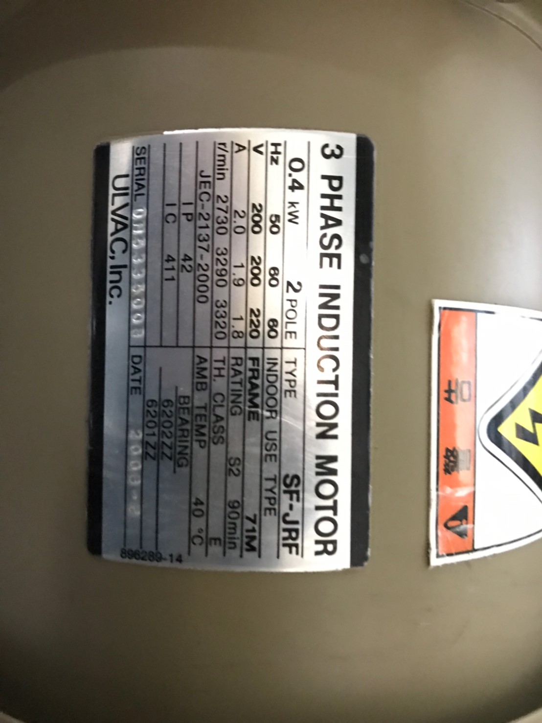 ULVAC PMB 001CM Mechanical Booster Pump圖片