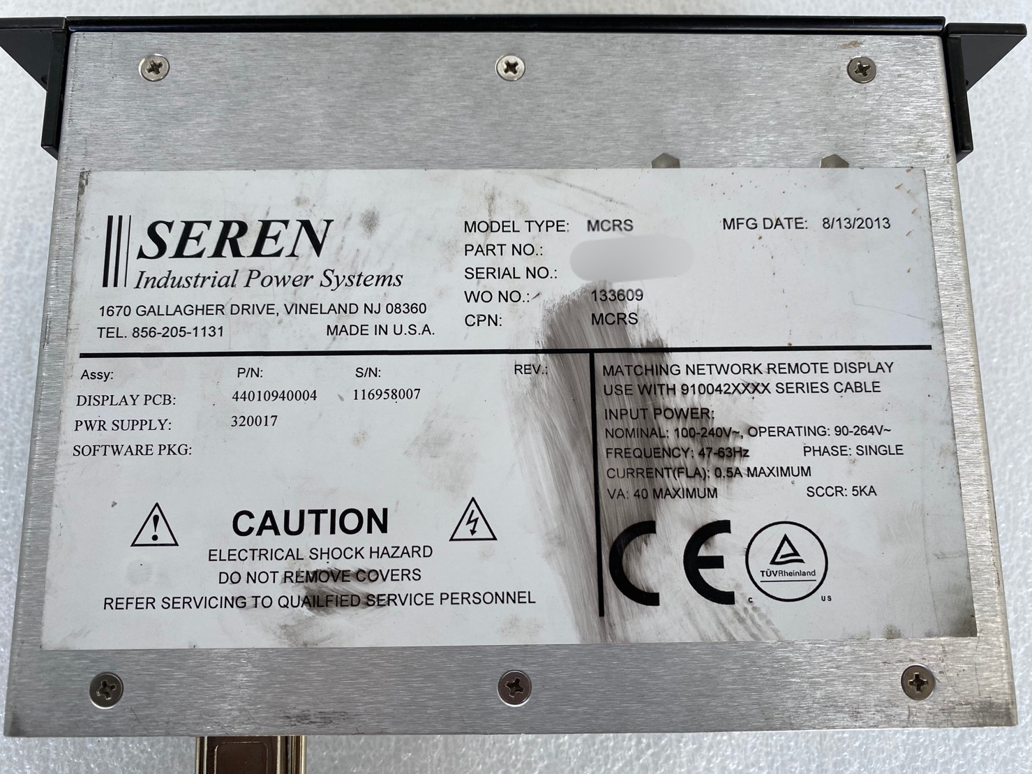 Seren MCRS Automatic Matching Network Controller 9500300001圖片