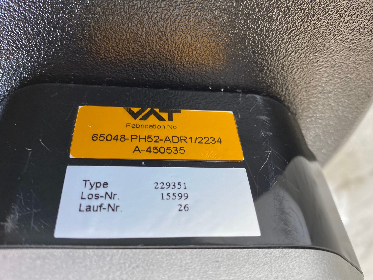 VAT 65048-PH52-ADR1 / 2234 Pendulum Valve圖片