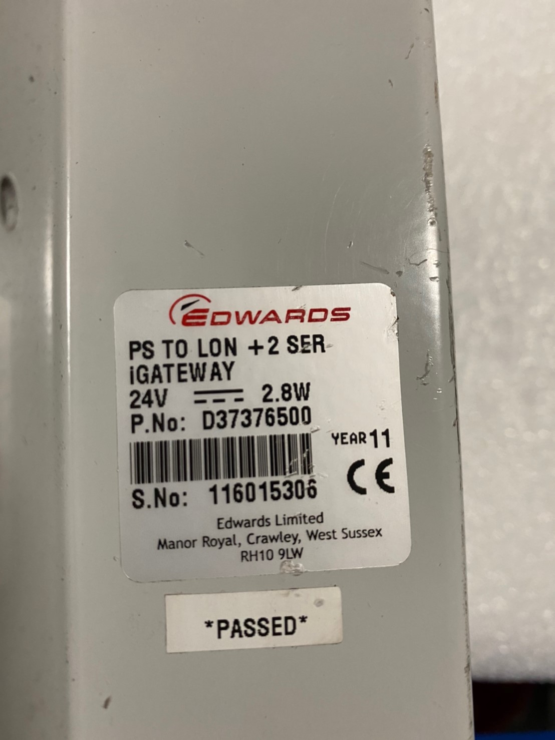 EDWARDS PS TO LON+2 SER iGATEWAY D37376500圖片
