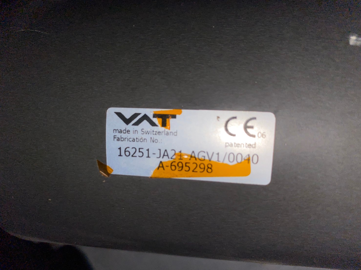 VAT 16251-JA21-AGV1 Pendulum Valve圖片