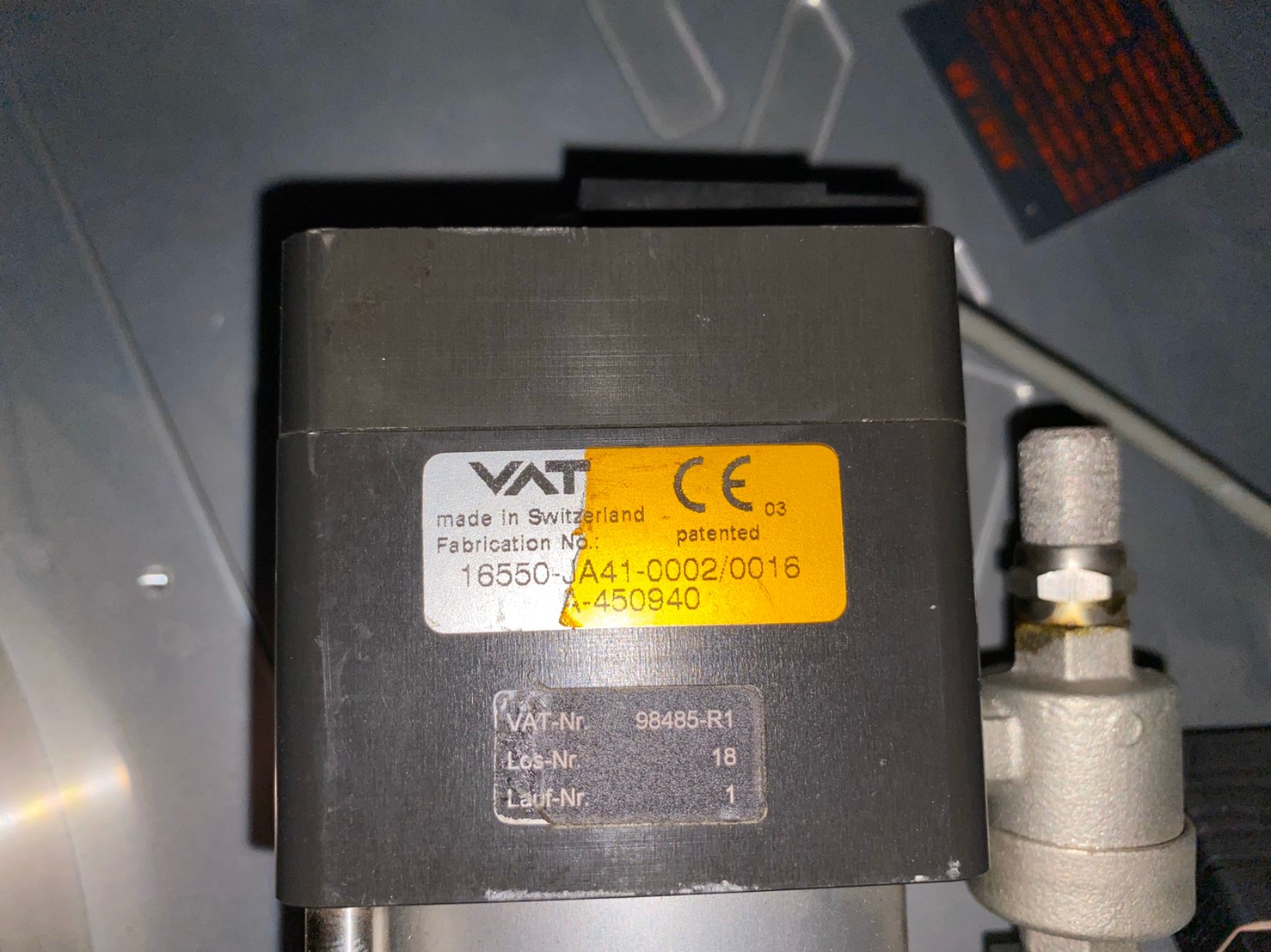 VAT 16550-JA41-0002 Pendulum Valve圖片