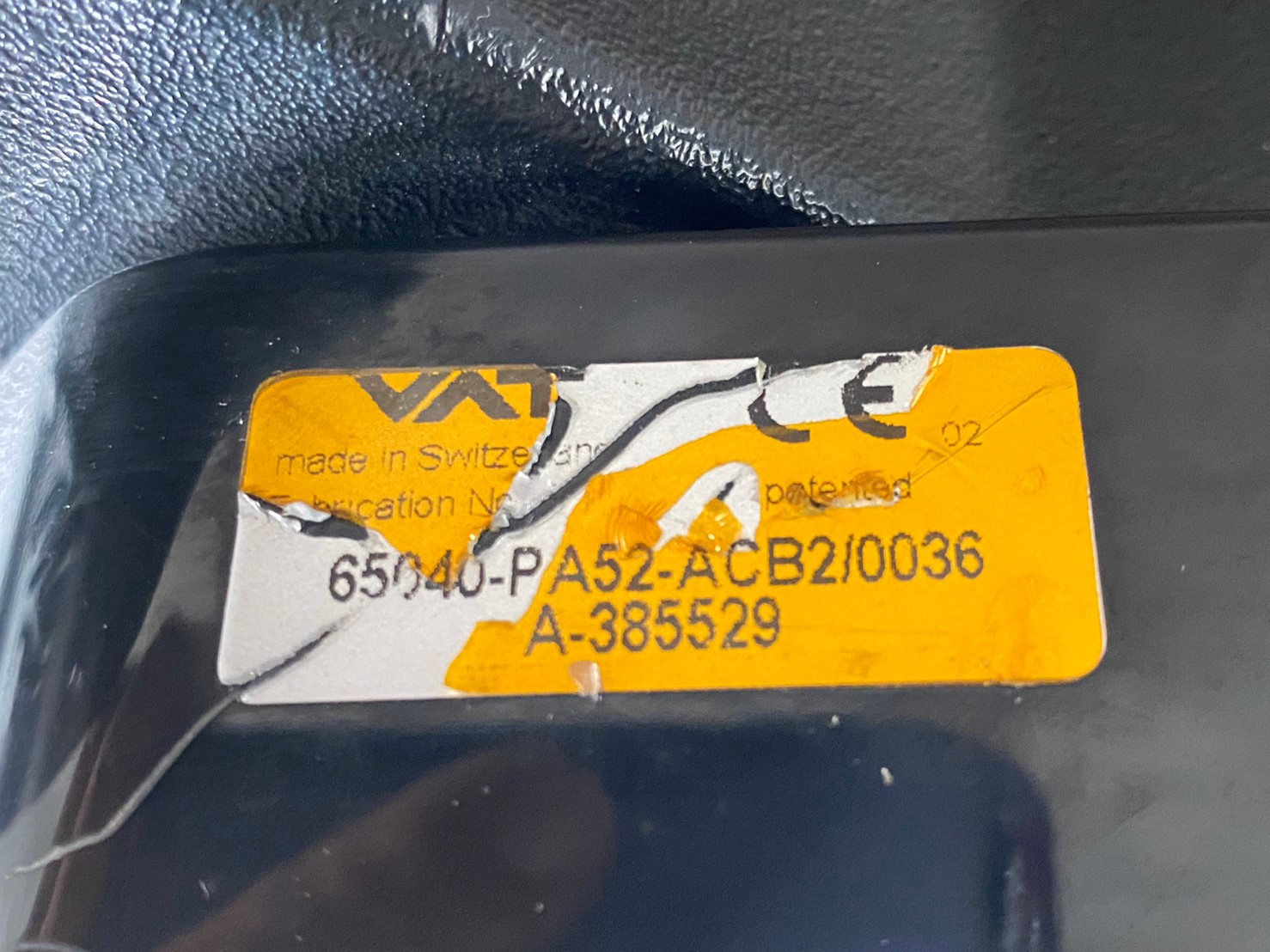 VAT 65040-PA52-ACB2 Pendulum Valve圖片