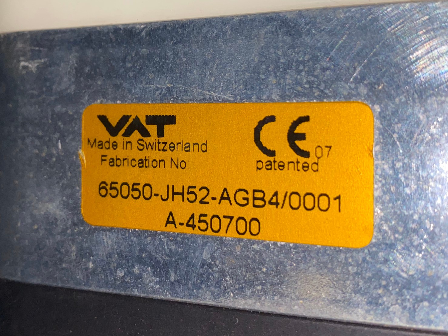 VAT 65050-JH52-AGB4 Pendulum Valve圖片