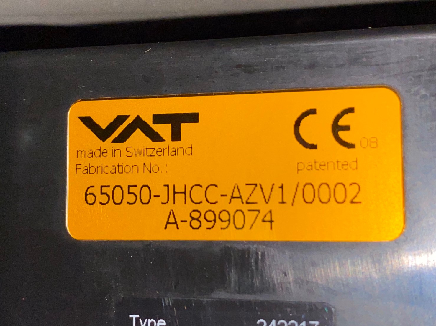 VAT 65050-JHCC-AZV1 Pendulum Valve圖片