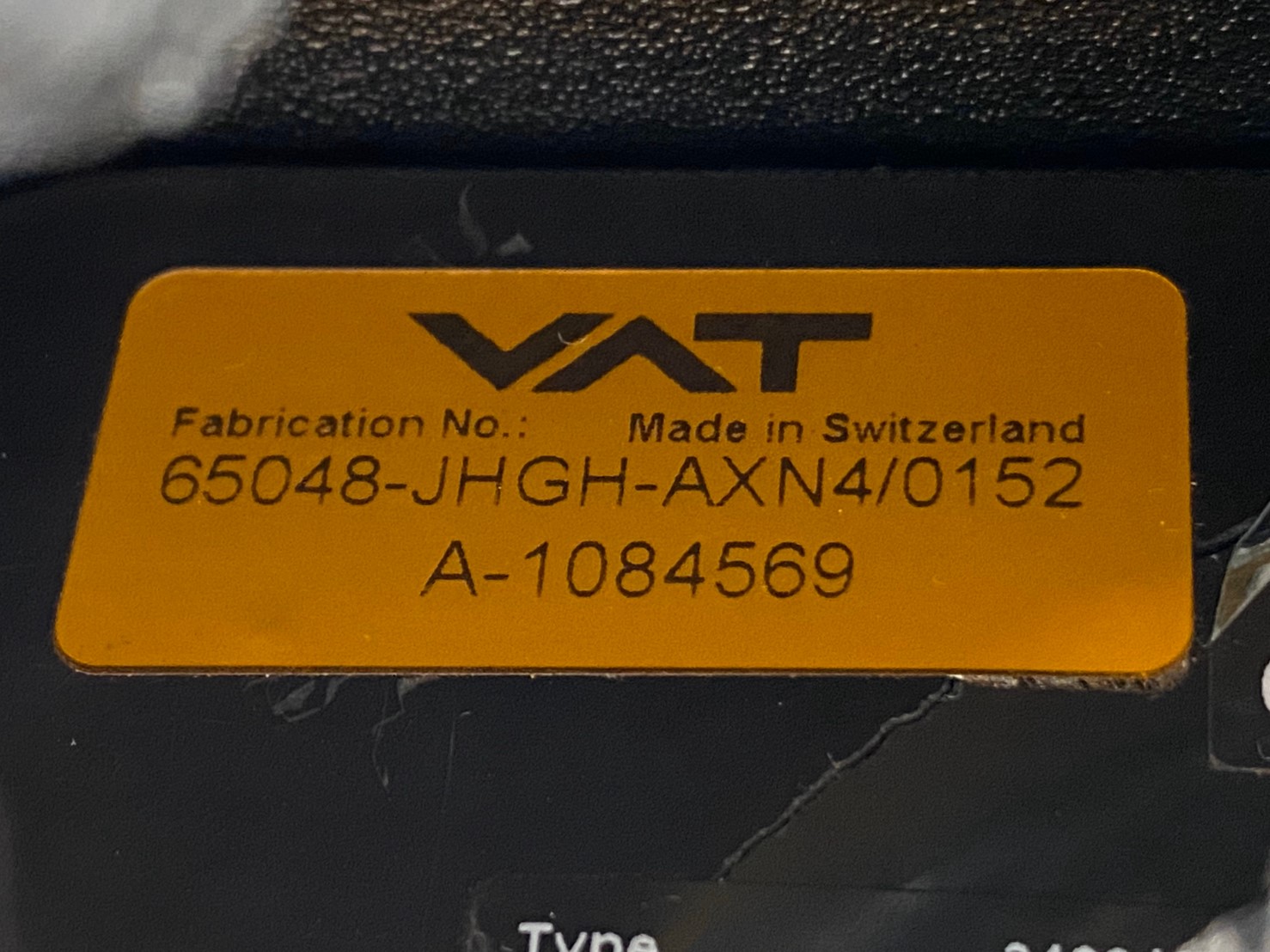 VAT 65048-JHGH-AXN4 Pendulum Valve圖片