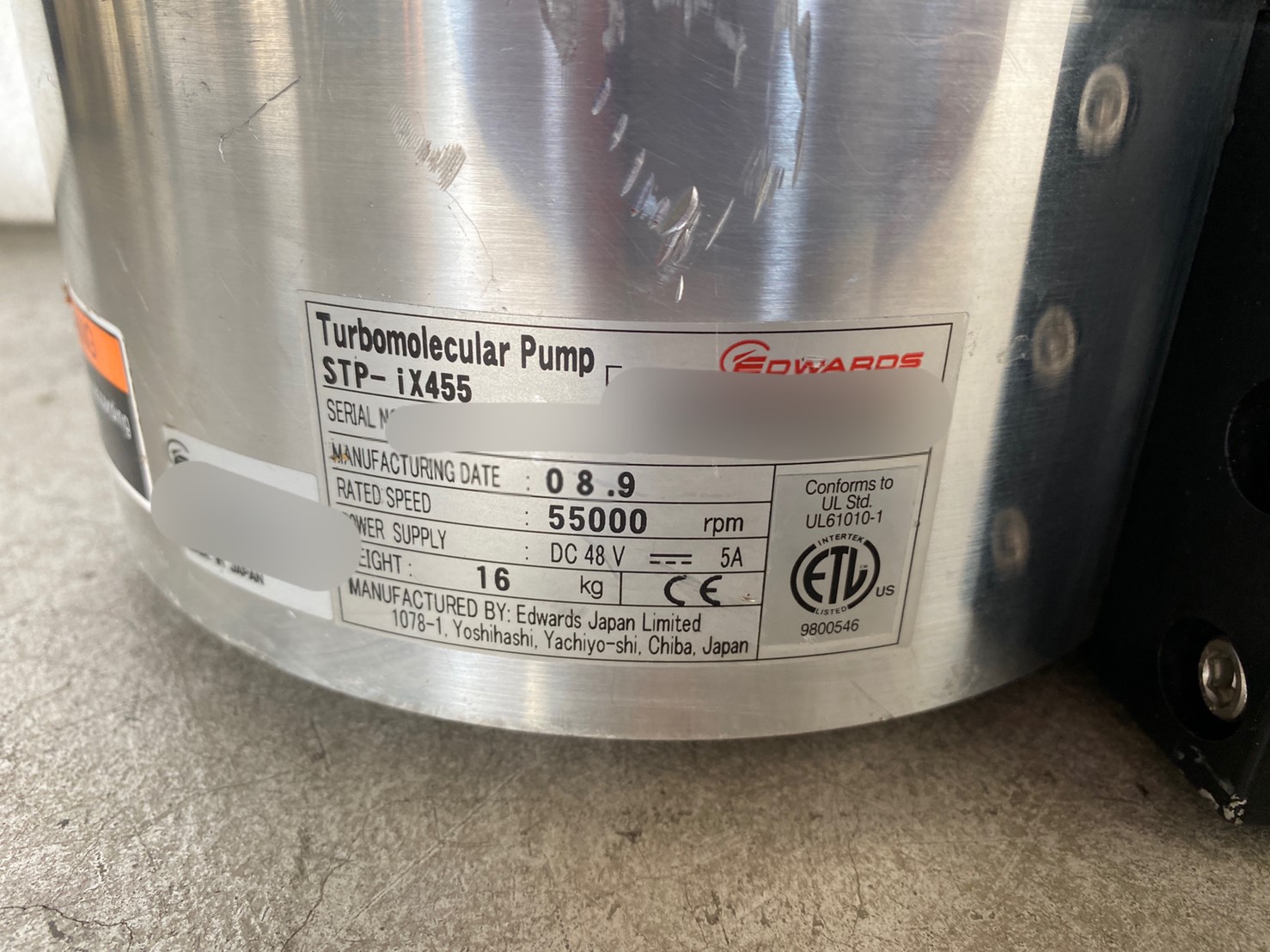 EDWARDS STP-iX455 Turbo Pump圖片