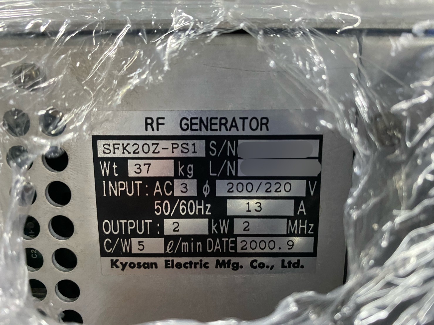 KYOSAN SFK20Z-PS1 RF GENERATOR圖片