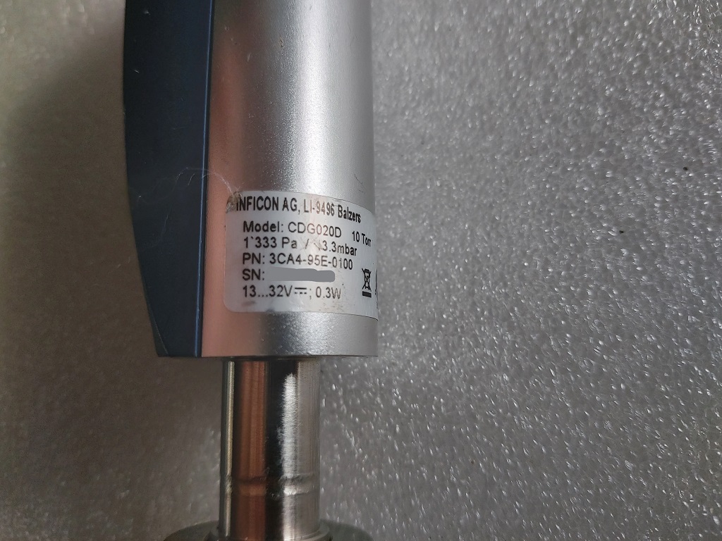 INFICON AG LI-9496 Balzers CDG020D 10Torr 3CA4-95E-0100 Vacuum Gauge圖片