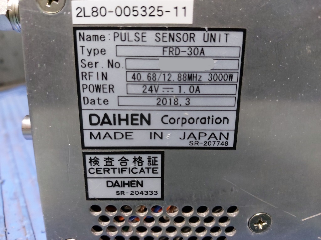 DAIHEN FRD-30A PULSE SENSOR UNIT 3000W (40.68M/12.88M)Hz圖片