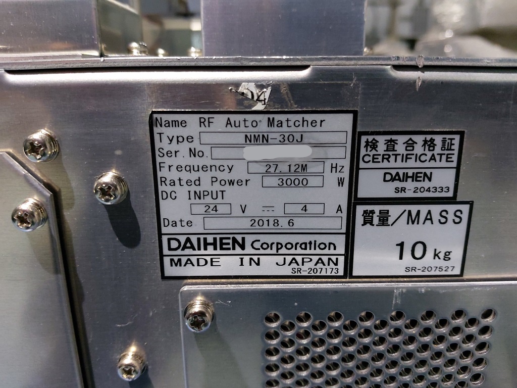 DAIHEN NMN-30J RF Auto Matcher 3000W 27.12MHz圖片