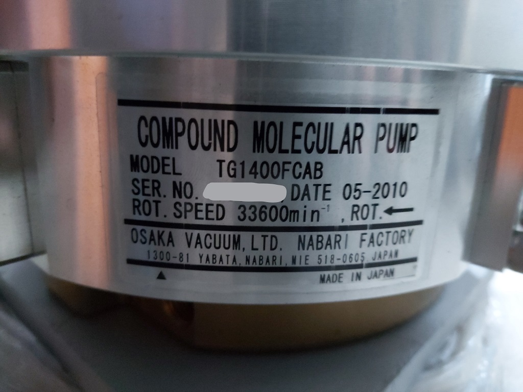 OSAKA TG1400FCAB TURBO PUMP圖片