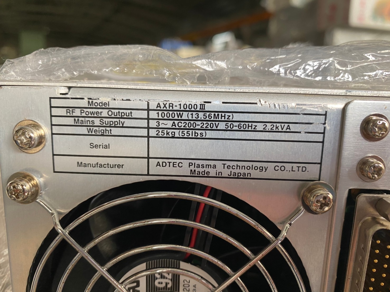 ADTEC AXR-1000Ⅲ RF PLASMA GENERATOR圖片