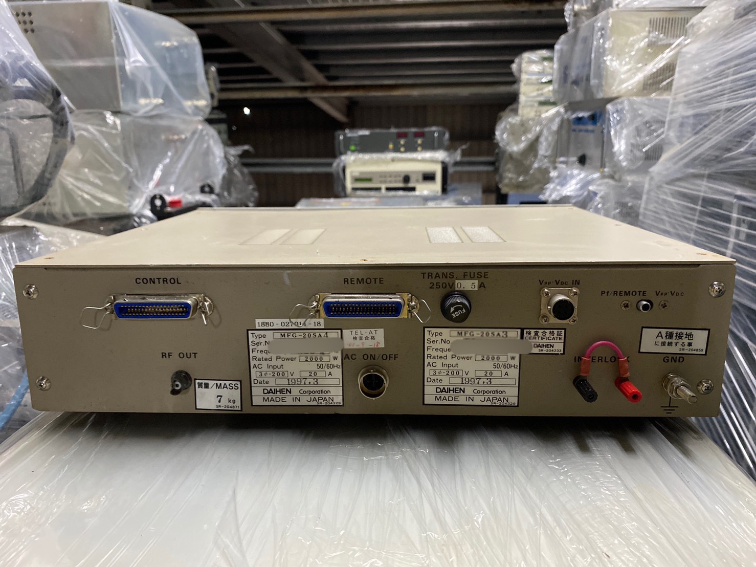 DAIHEN MFG-20SA3 / MFG-20SA4A RF GENERATOR圖片