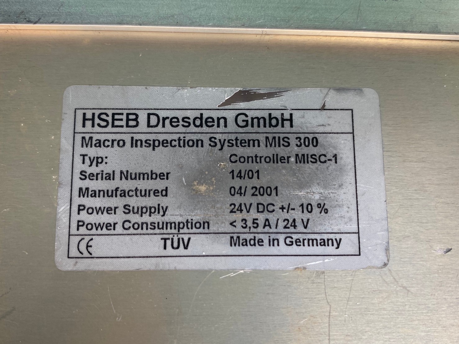 HSEB Dresden GmbH Macro Inspection System MIS 300 Controller MISC-1圖片