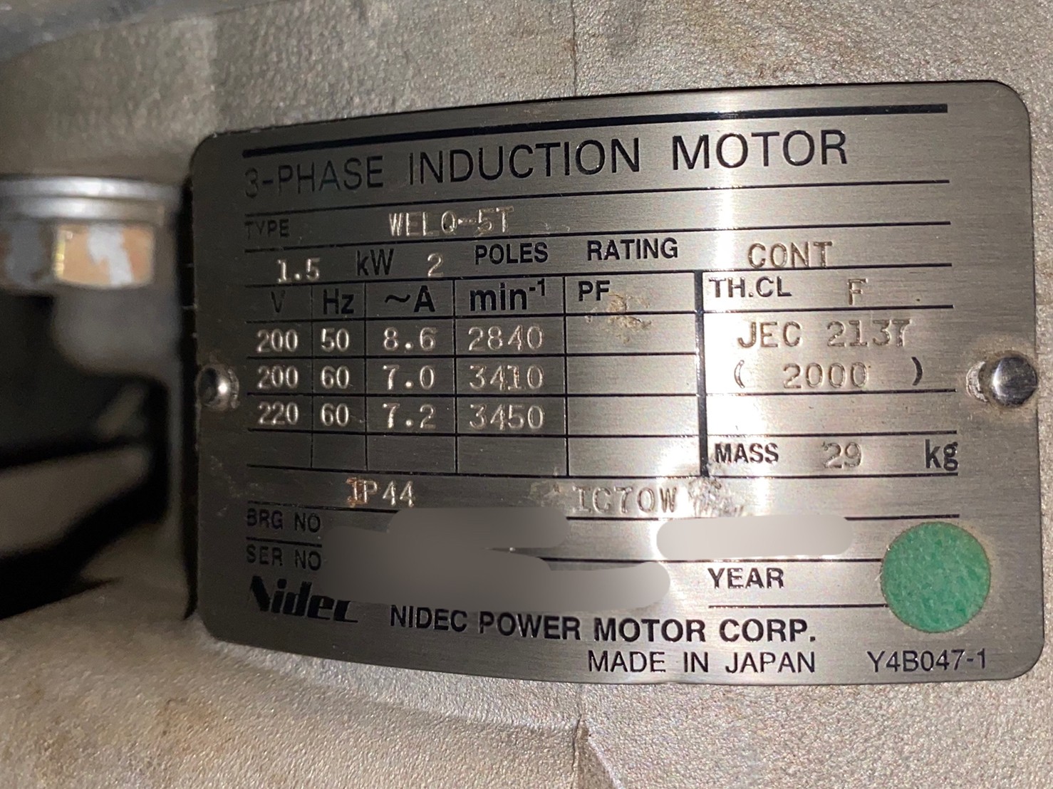 KASHIYAMA KMB602PT ROOTS VACUUM PUMP圖片