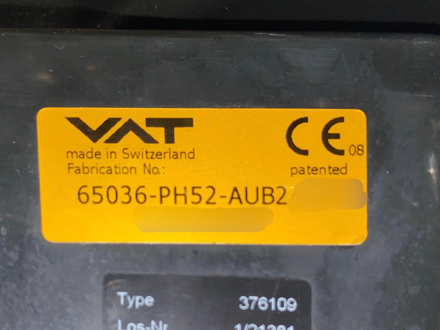 VAT 65036-PH52-AUB2 Pendulum Valve圖片