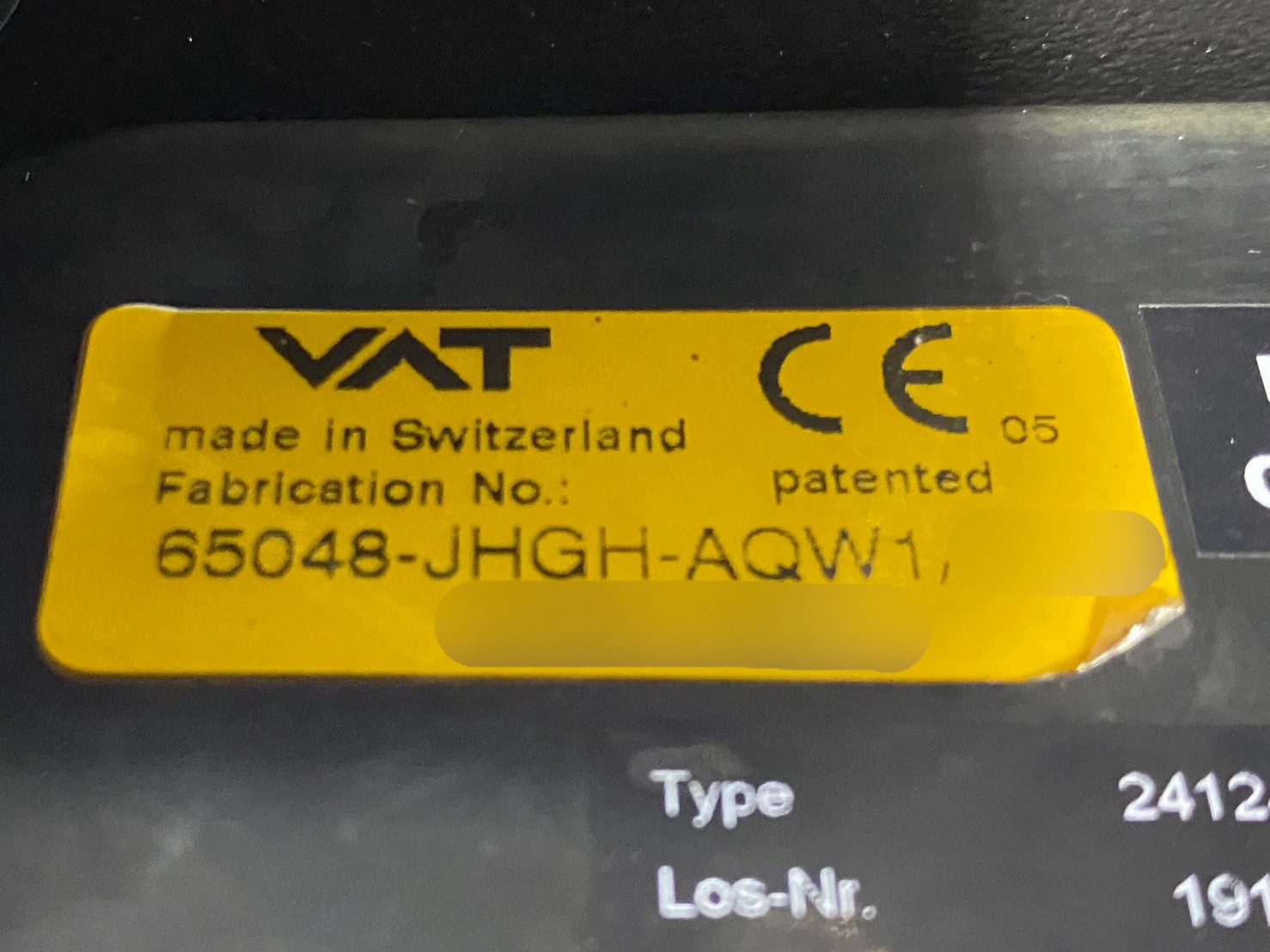 VAT 65048-JHGH-AQW1 Pendulum Valve圖片