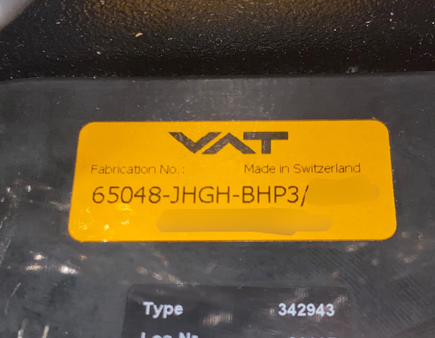 VAT 65048-JHGH-BHP3 Pendulum Valve圖片
