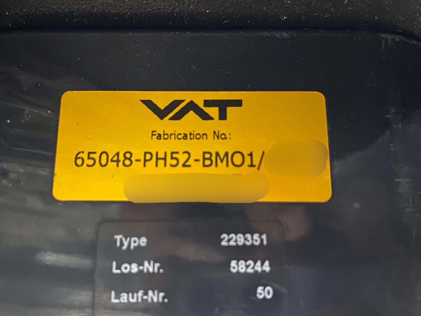 VAT 65048-PH52-BMO1 Pendulum Valve圖片