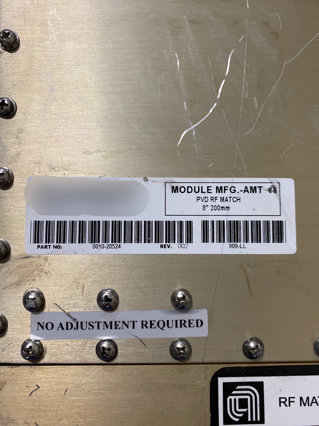 AMAT Applied Materials 0010-20524 RF Match PVD Preclean 8'' 200mm圖片