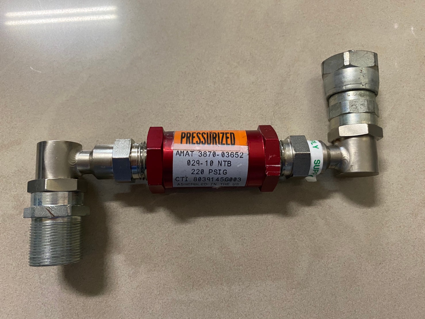 Applied Materials AMAT Valve 3870-03652 220 PSIG圖片